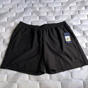 Reebok Men's Black Running Shorts with Elastic Waist